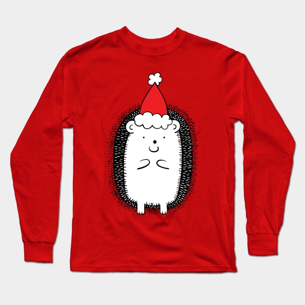Christmas hedgehog Long Sleeve T-Shirt by holidaystore
